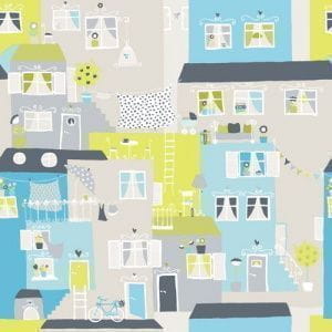 бельгийские флизелиновые полностью обои серые детские Decoprint Young at home YH-17952 На фото бельгийские флизелиновые полностью обои серые детские Decoprint Young at home YH-17952