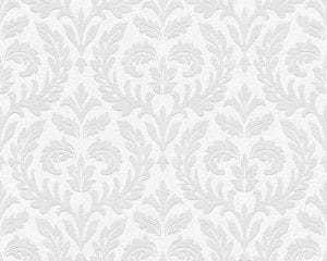 немецкие виниловые обои серые в гостиную с дамаском классическом стиле AS-Creation Profitex 35890-1 На фото немецкие виниловые обои серые в гостиную с дамаском классическом стиле AS-Creation Profitex 35890-1