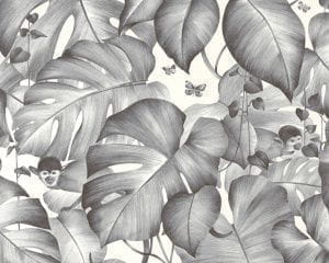 виниловые обои черные в гостиную AS-Creation скандинавском стиле Colibri 36625-2 На фото виниловые обои черные в гостиную AS-Creation скандинавском стиле Colibri 36625-2