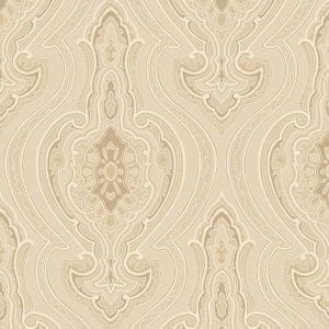 недорогие флизелиновые полностью обои бежевые в комнату с орнаментом Decoprint Emporia EM-17055 На фото недорогие флизелиновые полностью обои бежевые в комнату с орнаментом Decoprint Emporia EM-17055