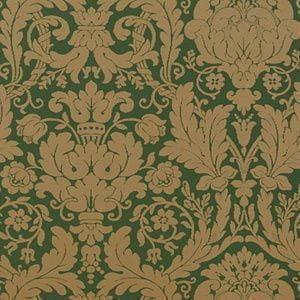 обои зеленые в комнату Thibaut с дамаском Damask Resource 839-T-7628 На фото обои зеленые в комнату Thibaut с дамаском Damask Resource 839-T-7628