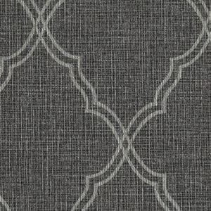 американские обои черные в комнату York с геометрией Luxury Finishes COD0413N На фото американские обои черные в комнату York с геометрией Luxury Finishes COD0413N