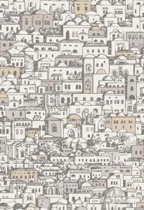 флизелиновые полностью обои арт-деко Cole Son Fornasetti 114-19038 На фото флизелиновые полностью обои арт-деко Cole Son Fornasetti 114-19038