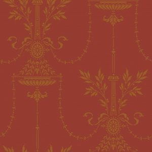 элитные флизелиновые полностью обои красные в комнату Cole Son Archive Traditional 88/7029 На фото элитные флизелиновые полностью обои красные в комнату Cole Son Archive Traditional 88/7029