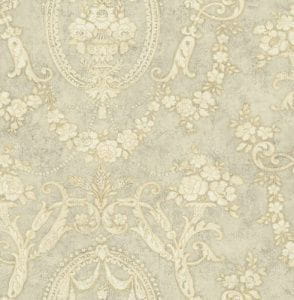 премиум бумажные обои бежевые KT-Exclusive с орнаментом Vintage Home MV80608 На фото премиум бумажные обои бежевые KT-Exclusive с орнаментом Vintage Home MV80608