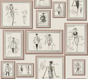 обои бежевые в комнату AS-Creation с орнаментом дизайнеркие Karl Lagerfeld 37846-4 На фото обои бежевые в комнату AS-Creation с орнаментом дизайнеркие Karl Lagerfeld 37846-4