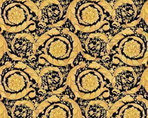немецкие элитные обои черные в гостиную AS-Creation Versace 93583-4 На фото немецкие элитные обои черные в гостиную AS-Creation Versace 93583-4