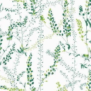 элитные обои белые Borastapeter с цветами  Scandinavian designers 1787 На фото элитные обои белые Borastapeter с цветами  Scandinavian designers 1787