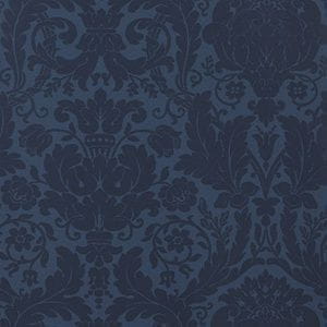 американские бумажные обои синие в комнату Thibaut классическом стиле Damask Resource 839-T-7625 На фото американские бумажные обои синие в комнату Thibaut классическом стиле Damask Resource 839-T-7625