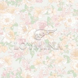 элитные флизелиновые полностью обои розовые в гостиную с цветами  Loymina Classic V1002/1 На фото элитные флизелиновые полностью обои розовые в гостиную с цветами  Loymina Classic V1002/1