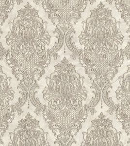 российские недорогие обои в гостиную Euro Decor с дамаском классическом стиле Dove 7056-01 На фото российские недорогие обои в гостиную Euro Decor с дамаском классическом стиле Dove 7056-01