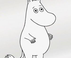финские обои серые детские с абстракцией в скандинавском стиле Sandudd Moomin 5181-4 На фото финские обои серые детские с абстракцией в скандинавском стиле Sandudd Moomin 5181-4