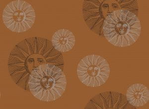 премиум флизелиновые полностью обои коричневые в комнату Cole Son Fornasetti 77/9032 На фото премиум флизелиновые полностью обои коричневые в комнату Cole Son Fornasetti 77/9032