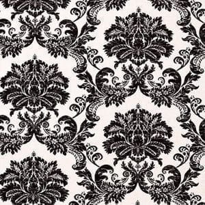 обои в комнату Thibaut черно-белые Damask Resource 839-T-7637 На фото обои в комнату Thibaut черно-белые Damask Resource 839-T-7637