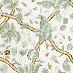 элитные обои голубые в комнату с деревьями Thibaut Anniversary 839-T-6030 На фото элитные обои голубые в комнату с деревьями Thibaut Anniversary 839-T-6030