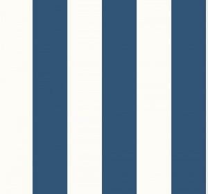 премиум бумажные обои синие KT-Exclusive с полосой Nantucket Stripes CS90822 На фото премиум бумажные обои синие KT-Exclusive с полосой Nantucket Stripes CS90822