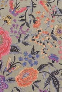 итальянские обои капучино в гостиную с цветами  дизайнеркие Sirpi Missoni 20015 На фото итальянские обои капучино в гостиную с цветами  дизайнеркие Sirpi Missoni 20015