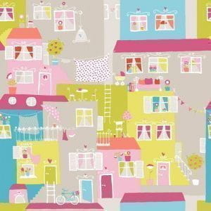 бельгийские флизелиновые полностью обои серые детские Decoprint Young at home YH-17951 На фото бельгийские флизелиновые полностью обои серые детские Decoprint Young at home YH-17951