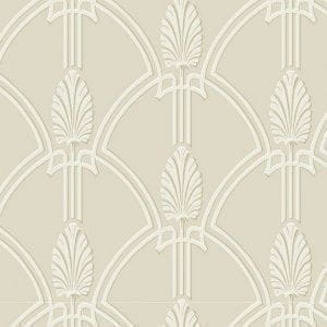 премиум бумажные обои бежевые KT-Exclusive с орнаментом Art Nouveau Origins MR71105 На фото премиум бумажные обои бежевые KT-Exclusive с орнаментом Art Nouveau Origins MR71105