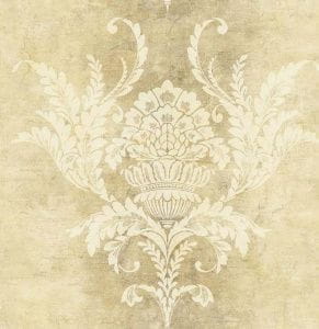 элитные флизелиновые полностью обои желтые в комнату с орнаментом Collins Company Opulent ON40405 На фото элитные флизелиновые полностью обои желтые в комнату с орнаментом Collins Company Opulent ON40405