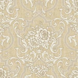 премиум бумажные обои коричневые York с орнаментом Luminous Lavender ED3240 На фото премиум бумажные обои коричневые York с орнаментом Luminous Lavender ED3240