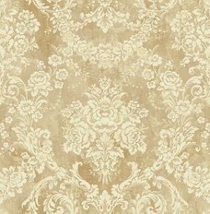 бумажные обои коричневые в кабинет с цветами  арт-деко KT-Exclusive Antique Chic AC40207 На фото бумажные обои коричневые в кабинет с цветами  арт-деко KT-Exclusive Antique Chic AC40207