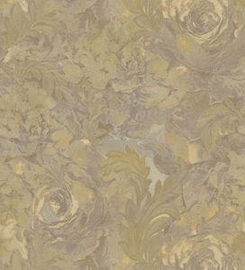 премиум обои коричневые в спальню с цветами  дизайнеркие Roberto Cavalli Home 3 14028 На фото премиум обои коричневые в спальню с цветами  дизайнеркие Roberto Cavalli Home 3 14028