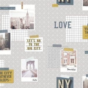 бельгийские обои в комнату Decoprint с текстом What's up WU20676 На фото бельгийские обои в комнату Decoprint с текстом What's up WU20676
