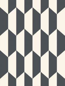 английские обои черные Cole Son с геометрией Geometric 105/12050 На фото английские обои черные Cole Son с геометрией Geometric 105/12050