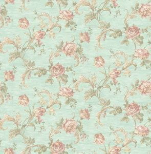 элитные обои бирюзовые в комнату KT-Exclusive тканевая фактура стиле прованс English Elegance DL60402 На фото элитные обои бирюзовые в комнату KT-Exclusive тканевая фактура стиле прованс English Elegance DL60402