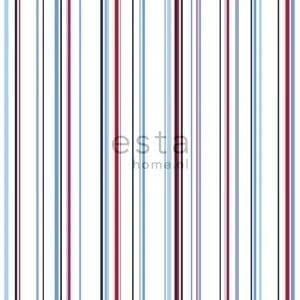голландские дорогие бумажные обои белые с полосой Esta Home Stripes XL 116511 На фото голландские дорогие бумажные обои белые с полосой Esta Home Stripes XL 116511