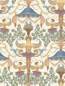 английские обои желтые с цветами  Cole Son Great Masters 118-12028 На фото английские обои желтые с цветами  Cole Son Great Masters 118-12028
