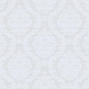 американские бумажные обои белые в комнату с дамаском York Luminous Lavender ED3217 На фото американские бумажные обои белые в комнату с дамаском York Luminous Lavender ED3217