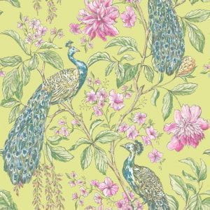 премиум бумажные обои желтые в комнату Arthouse с птицами Selections by Sophie Conran 664301 На фото премиум бумажные обои желтые в комнату Arthouse с птицами Selections by Sophie Conran 664301
