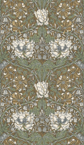 обои зеленые в кабинет с цветами  английской стиле KT-Exclusive Arts and Crafts ET12606 На фото обои зеленые в кабинет с цветами  английской стиле KT-Exclusive Arts and Crafts ET12606