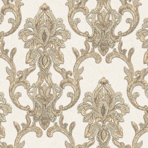элитные флизелиновые обои белые Zambaiti с дамаском Elie Saab Z34933 На фото элитные флизелиновые обои белые Zambaiti с дамаском Elie Saab Z34933