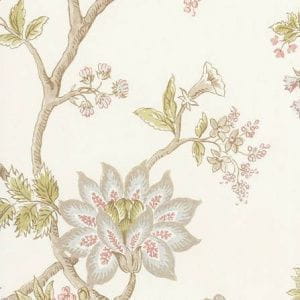 английские премиум флизелиновые полностью обои белые в комнату Lewis&Wood Wide Width Wallpapers Indienne 3 На фото английские премиум флизелиновые полностью обои белые в комнату Lewis&Wood Wide Width Wallpapers Indienne 3