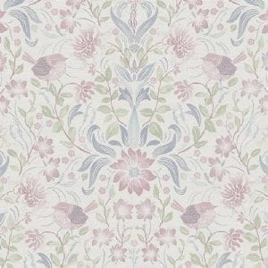 немецкие виниловые обои светло-зеленые в гостиную с цветами  AS-Creation Maison Charme 39075-3 На фото немецкие виниловые обои светло-зеленые в гостиную с цветами  AS-Creation Maison Charme 39075-3