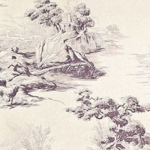 бумажные обои Zoffany в стиле жуи Chantemerle CHP05003 На фото бумажные обои Zoffany в стиле жуи Chantemerle CHP05003