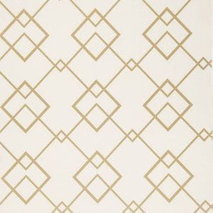 дорогие обои бежевые в комнату Covers с геометрией арт-деко Diamond Yalta 50-Gold На фото дорогие обои бежевые в комнату Covers с геометрией арт-деко Diamond Yalta 50-Gold