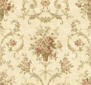американские бумажные обои коричневые в стиле прованс KT-Exclusive Antique Chic AC40311 На фото американские бумажные обои коричневые в стиле прованс KT-Exclusive Antique Chic AC40311