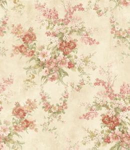 обои бежевые Studio Eight с цветами  Fleur FI90511 На фото обои бежевые Studio Eight с цветами  Fleur FI90511