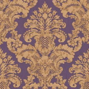 недорогие флизелиновые полностью обои коричневые в комнату с дамаском Decoprint Emporia EM-17034 На фото недорогие флизелиновые полностью обои коричневые в комнату с дамаском Decoprint Emporia EM-17034