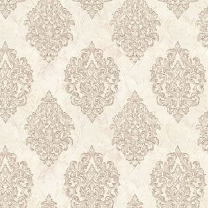 российские недорогие флизелиновые обои в спальню Euro Decor с дамаском Antique 7140-16 На фото российские недорогие флизелиновые обои в спальню Euro Decor с дамаском Antique 7140-16