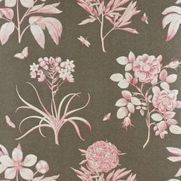 английские премиум обои в комнату Sanderson английской стиле Parchment Flowers DPFWER102 На фото английские премиум обои в комнату Sanderson английской стиле Parchment Flowers DPFWER102