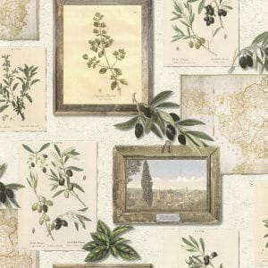 дешевые виниловые обои на бумажной основе капучино в коридор Rasch Tiles and more 15 307207 На фото дешевые виниловые обои на бумажной основе капучино в коридор Rasch Tiles and more 15 307207