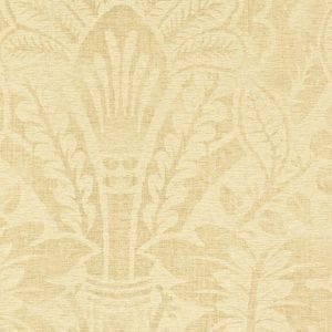 английские премиум обои желтые с дамаском в классическом стиле Zoffany Persia PEW02005 На фото английские премиум обои желтые с дамаском в классическом стиле Zoffany Persia PEW02005