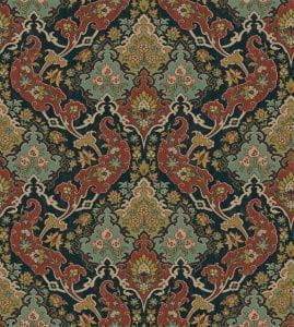 английские элитные обои коричневые Cole Son с орнаментом Mariinsky Damask 108/8040 На фото английские элитные обои коричневые Cole Son с орнаментом Mariinsky Damask 108/8040