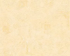 немецкие дешевые виниловые обои желтые в гостиную с орнаментом AS-Creation New Look 1916-63 На фото немецкие дешевые виниловые обои желтые в гостиную с орнаментом AS-Creation New Look 1916-63