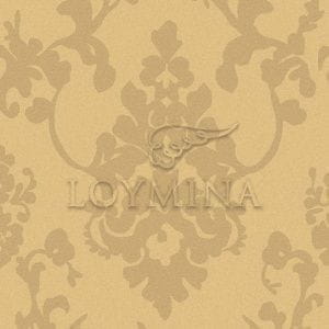 российские обои желтые Loymina с дамаском Collier 6-004 На фото российские обои желтые Loymina с дамаском Collier 6-004